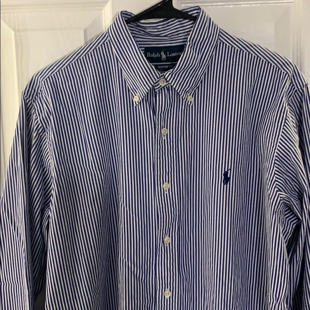 Men’s Ralph Lauren Blue&White Striped Button Down